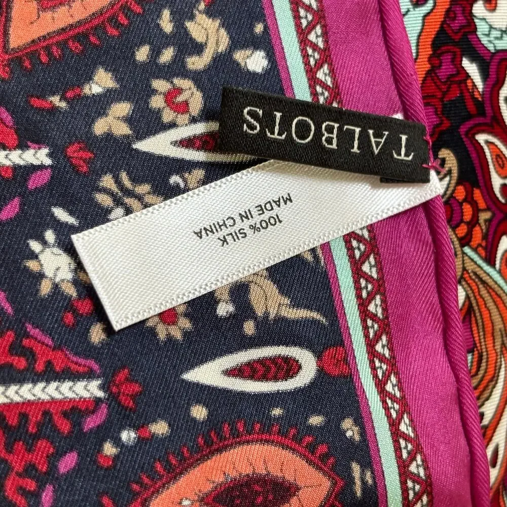 Talbots silk scarf large 34